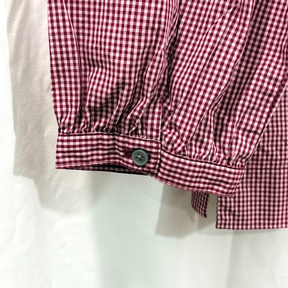 Women's J. Crew Penny Top- Red Gingham- Square Neck- 100% Cotton Blouse, Size XS - Picture 4 of 6